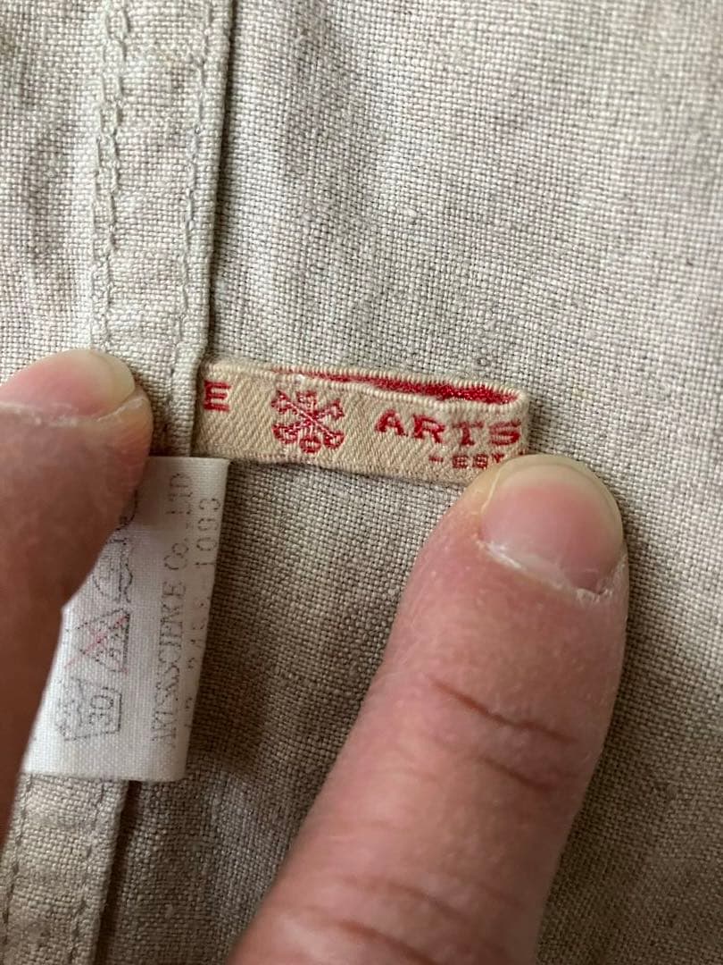 ARTS&SCIENCE アーツ&サイエンス エプロン ベージュ 生成り 9