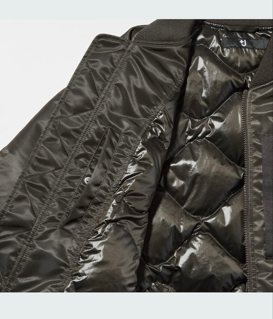 【極美品】UNIQLO +Jハイブリッドダウンオーバーサイズ　黒