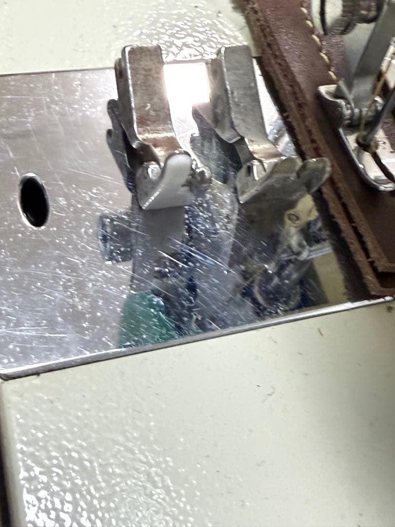 極太00番糸対応■JUKI直線縫い&千鳥縫い■電動+手廻しカスタムミシン■レザー