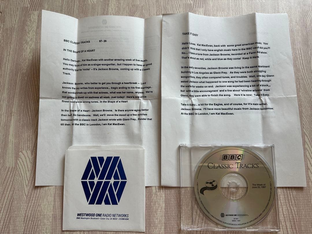 ジャクソンブラウン　コレクターズアイテム