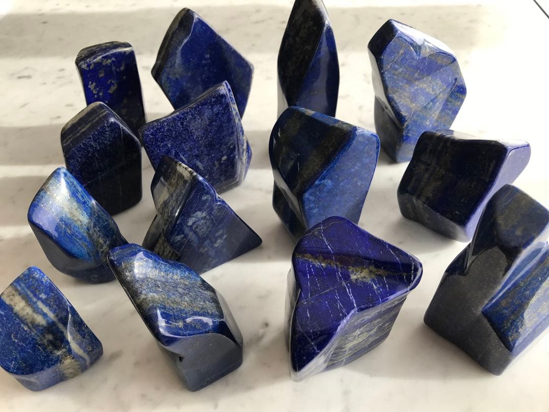 天然ラピスラズリ14個セット(5,357g)