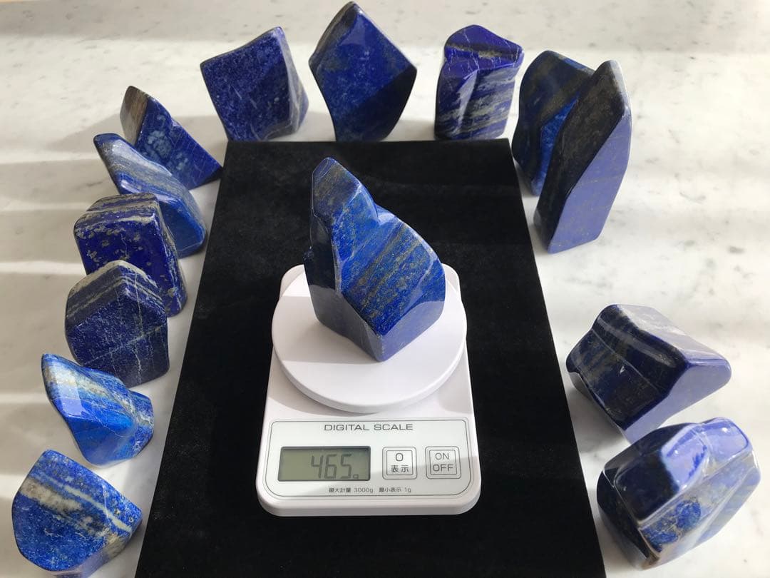 天然ラピスラズリ14個セット(5,357g)