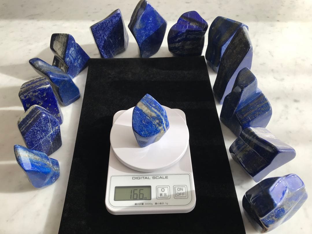 天然ラピスラズリ14個セット(5,357g)