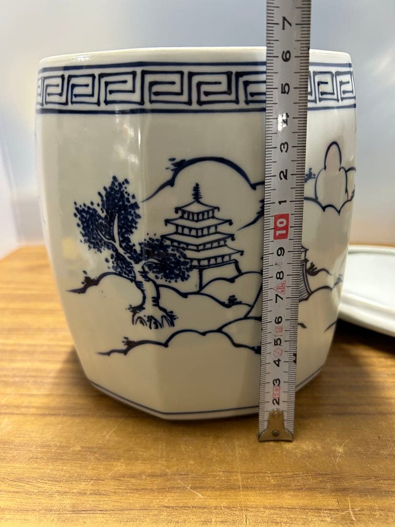 希少　平安 景雲　手塚景雲　作 染付　水指　茶道具　勧修寺窯