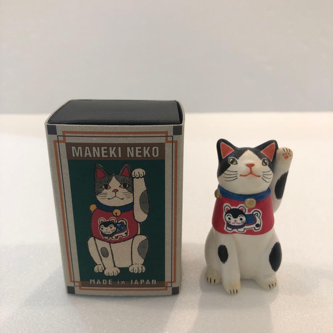 【新品】天野千恵美 招き猫 CATBOX 海猫堂 置物 犬張子 H7cm