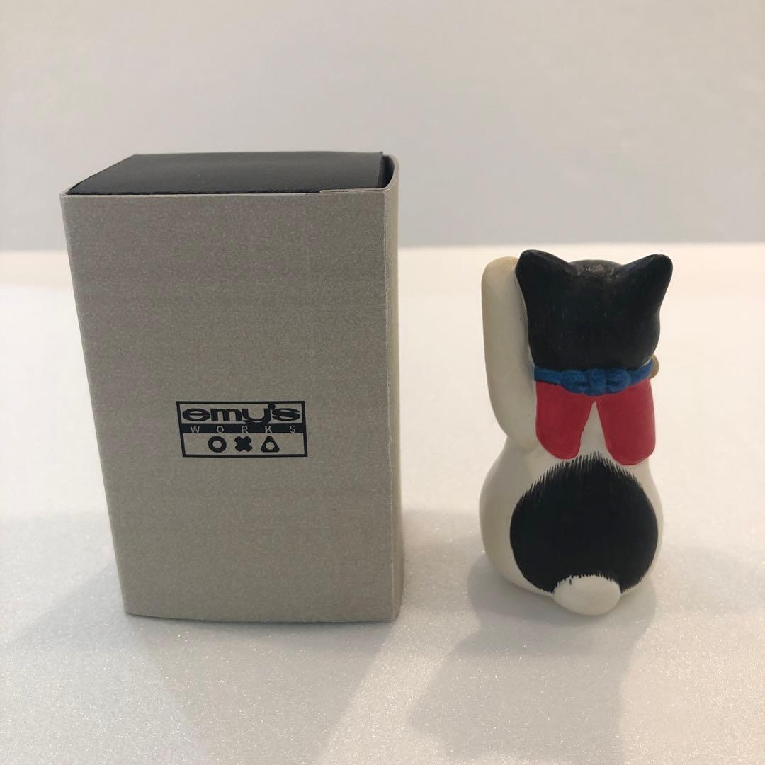 【新品】天野千恵美 招き猫 CATBOX 海猫堂 置物 犬張子 H7cm