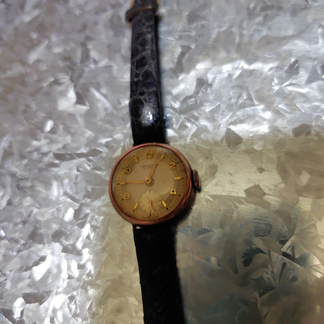 ALPROSA アンティーク　ビンテージ　手巻き　腕時計 18K