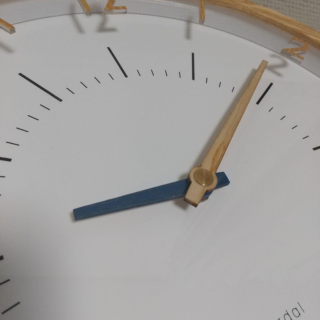 木製の針♪浮いてる数字『Oland オラント』 電波時計 インターフォルム社