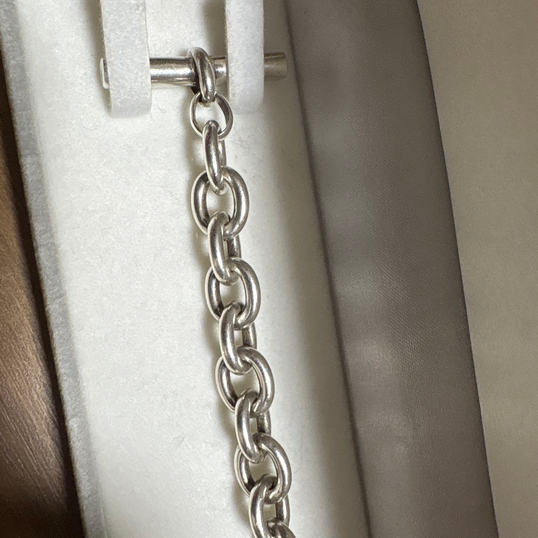 インチ エリプス スターリングシルバー チェーン ブレスレット