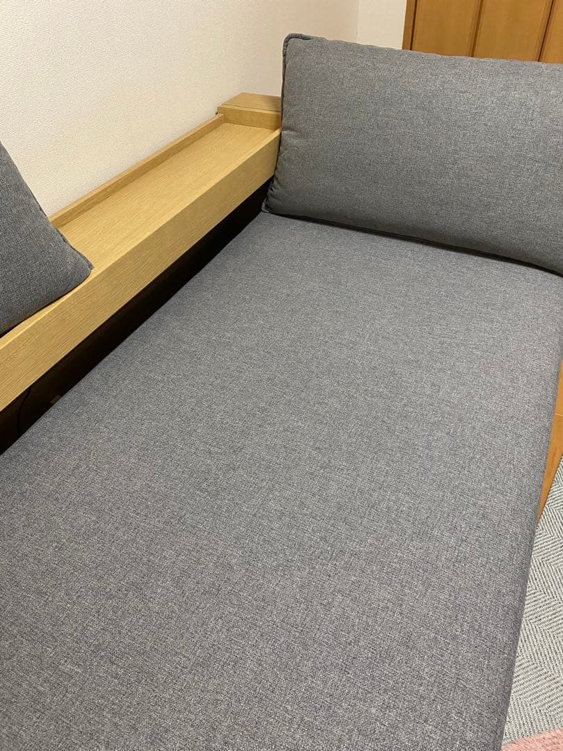 ニトリ　3wayソファベッド　 USBポート付き　サイドラック付き