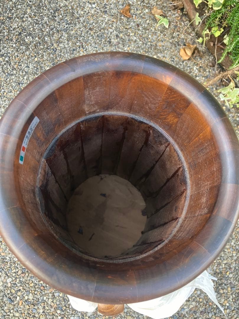 新品　未使用　イタリア製　木製傘立て　MADE IN ITALY アンティーク