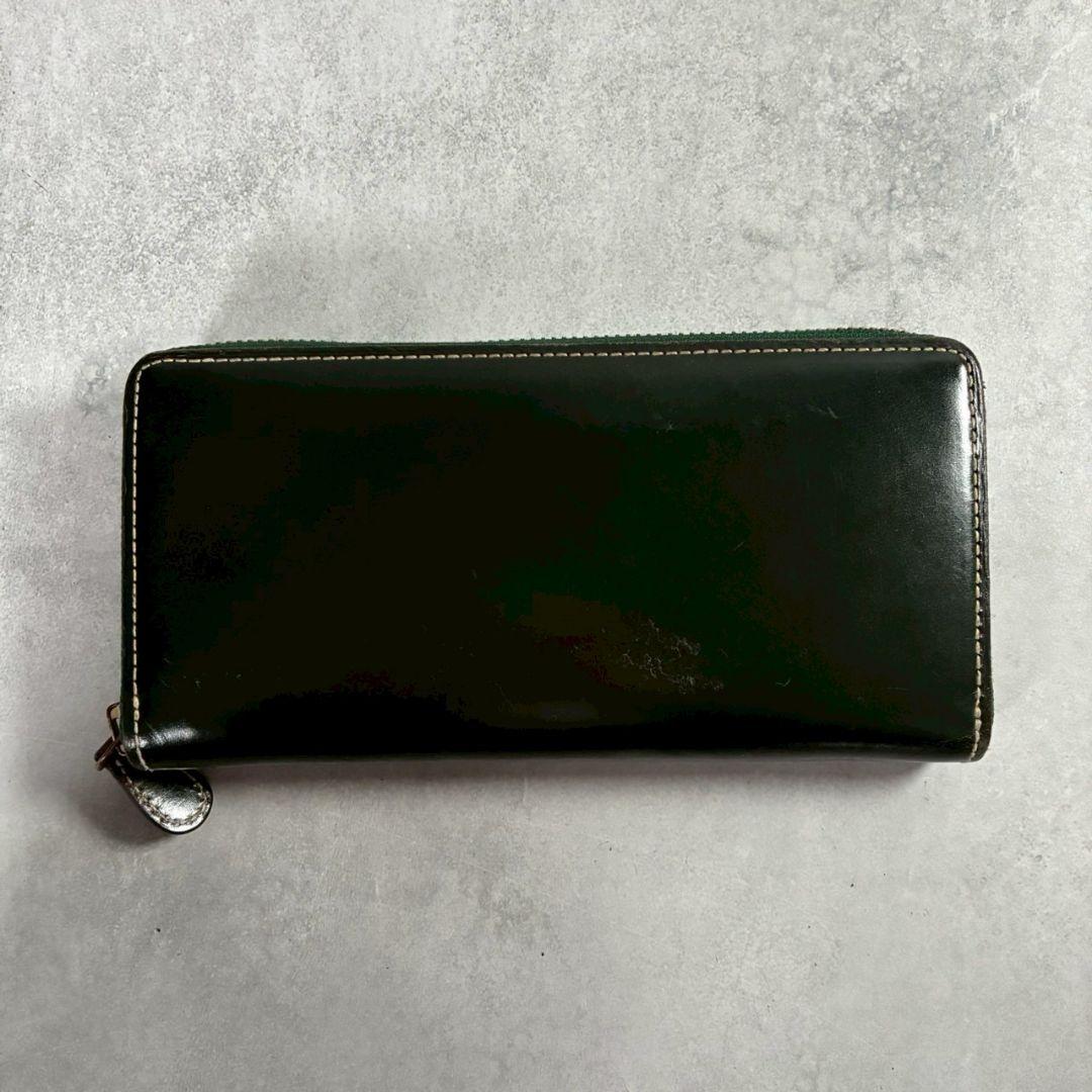 ガンゾー Ganzo コートバン ダークグリーン ラウンドファスナー 緑