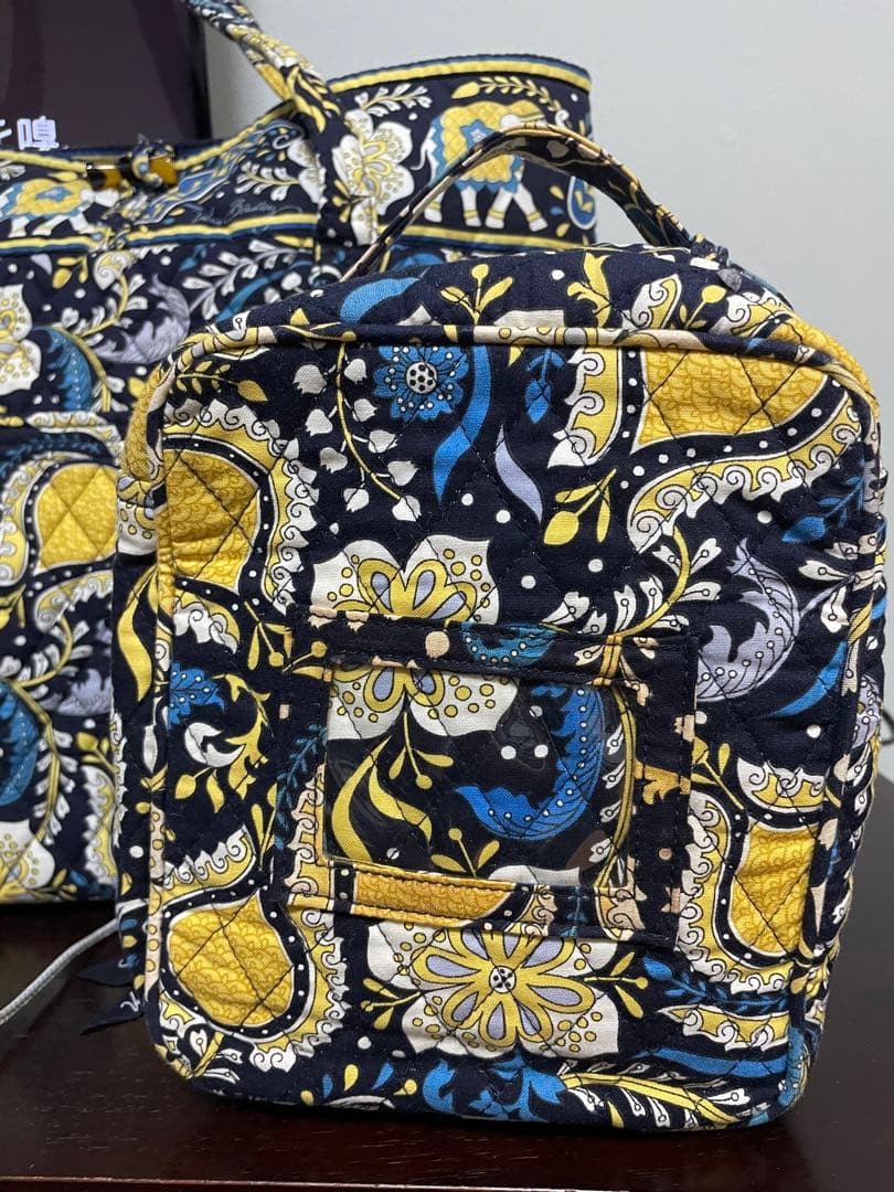 vera bradley 花柄キルティングトートバッグ　ランチバッグセット
