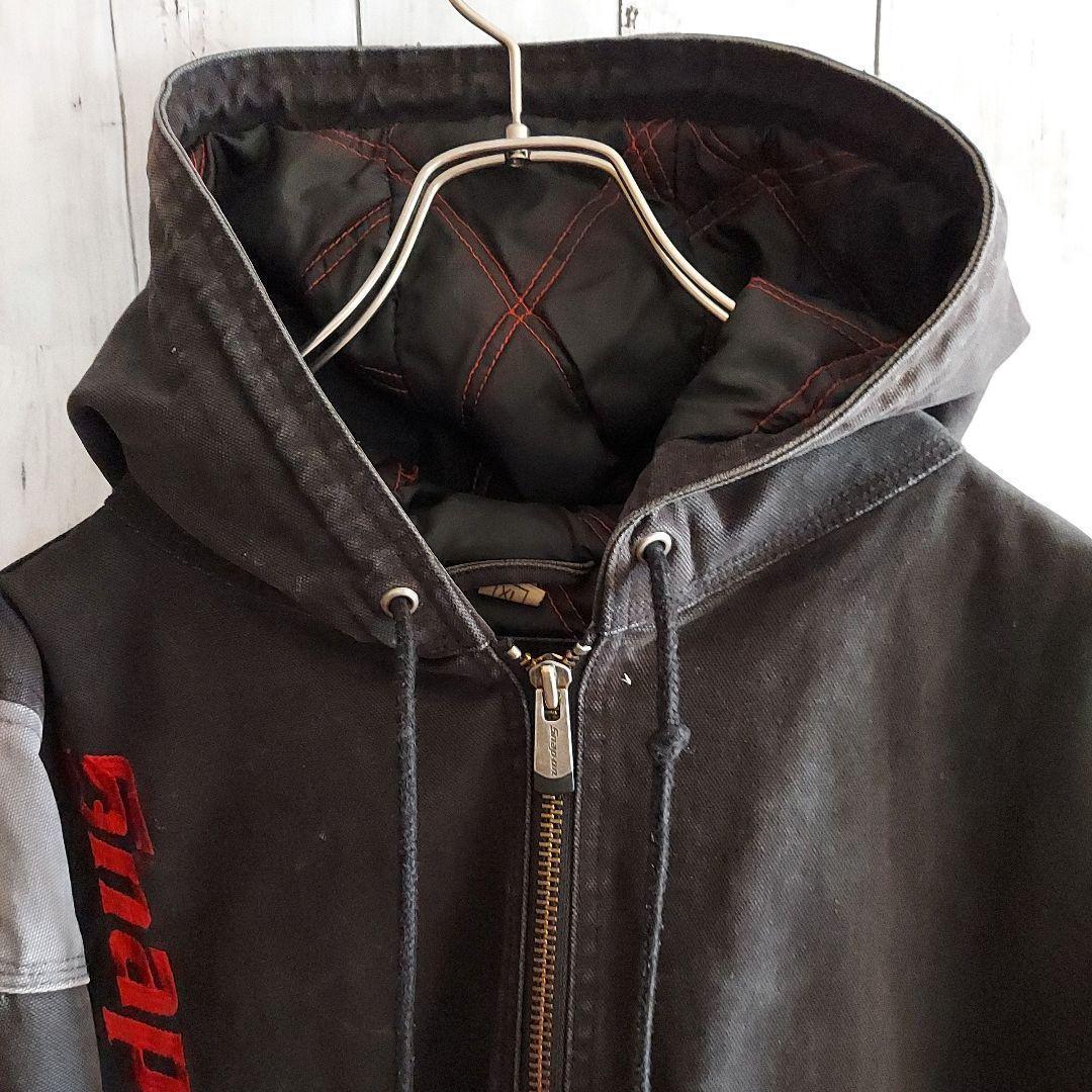 【Snap-on】スナップオン アクティブジャケット 刺繍 ダック地 XL 灰