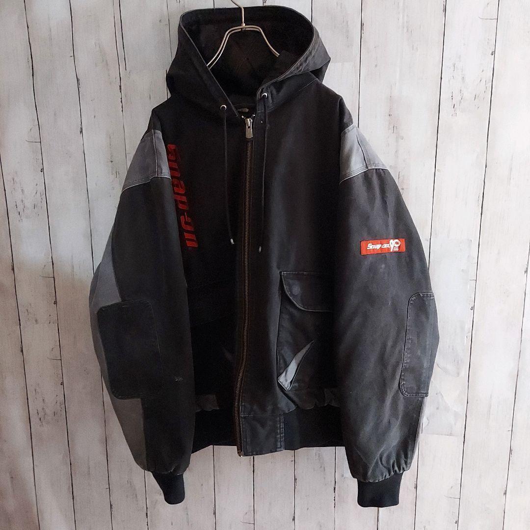 【Snap-on】スナップオン アクティブジャケット 刺繍 ダック地 XL 灰