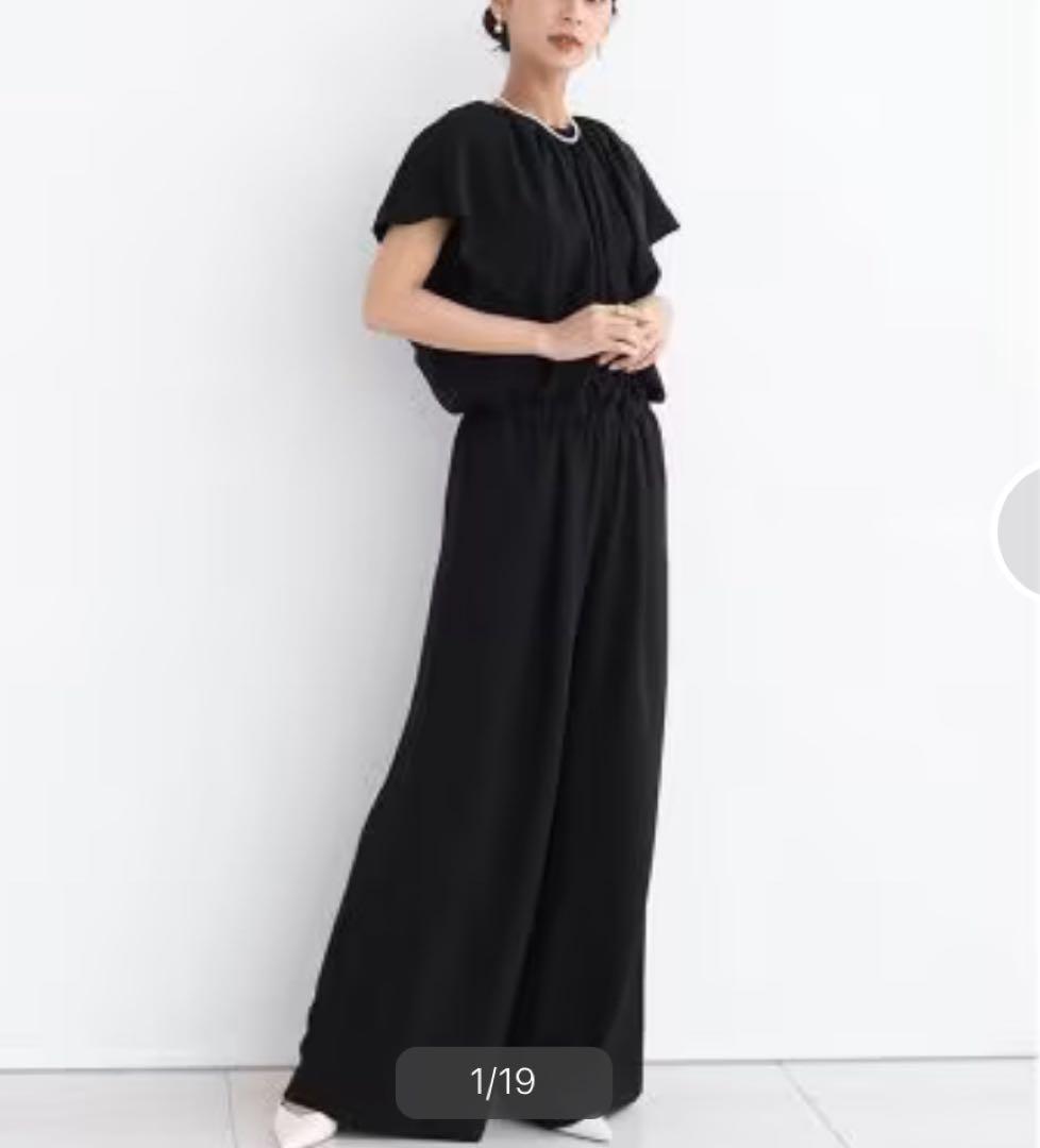 定価32000円◆新品タグ付き◆ヤマダヤ◆フレアスリーブオールインワン