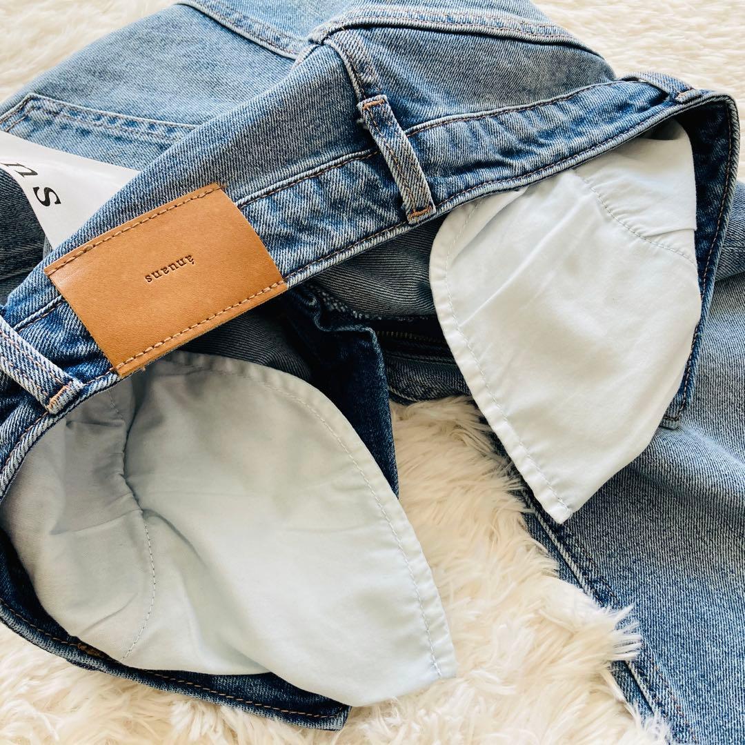 【未使用品】anuans アニュアンス ワイドレッグデニム ライトブルー 2