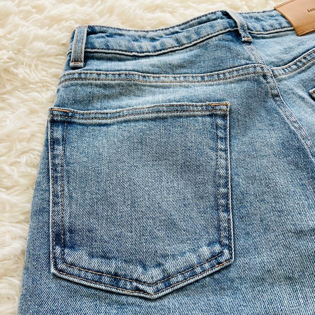 【未使用品】anuans アニュアンス ワイドレッグデニム ライトブルー 2