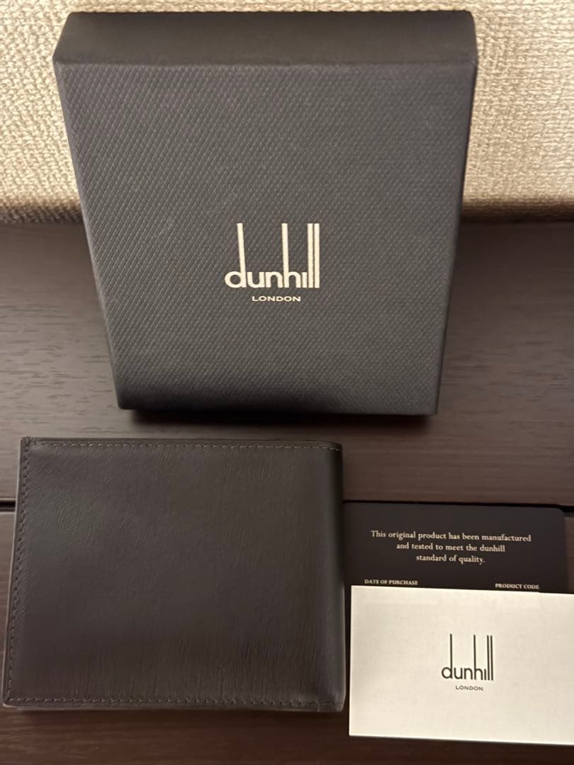 新品未使用　dunhill 二つ折り財布 ブラウンブラック