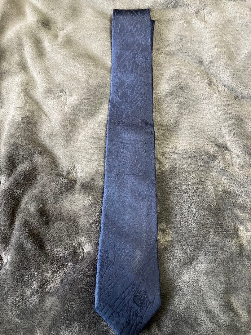 Berluti カリグラフィ　ネクタイ ネイビー