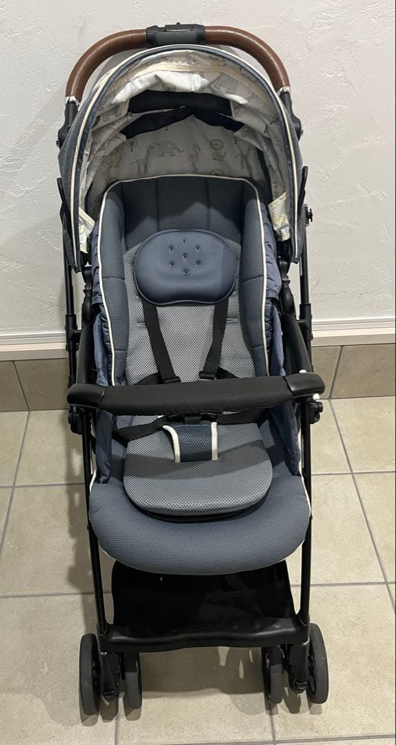 ⭐️週末限定⭐️ ラクーナビッテ　ラクーナ　アップリカ　ベビーカー　レザー　AB型