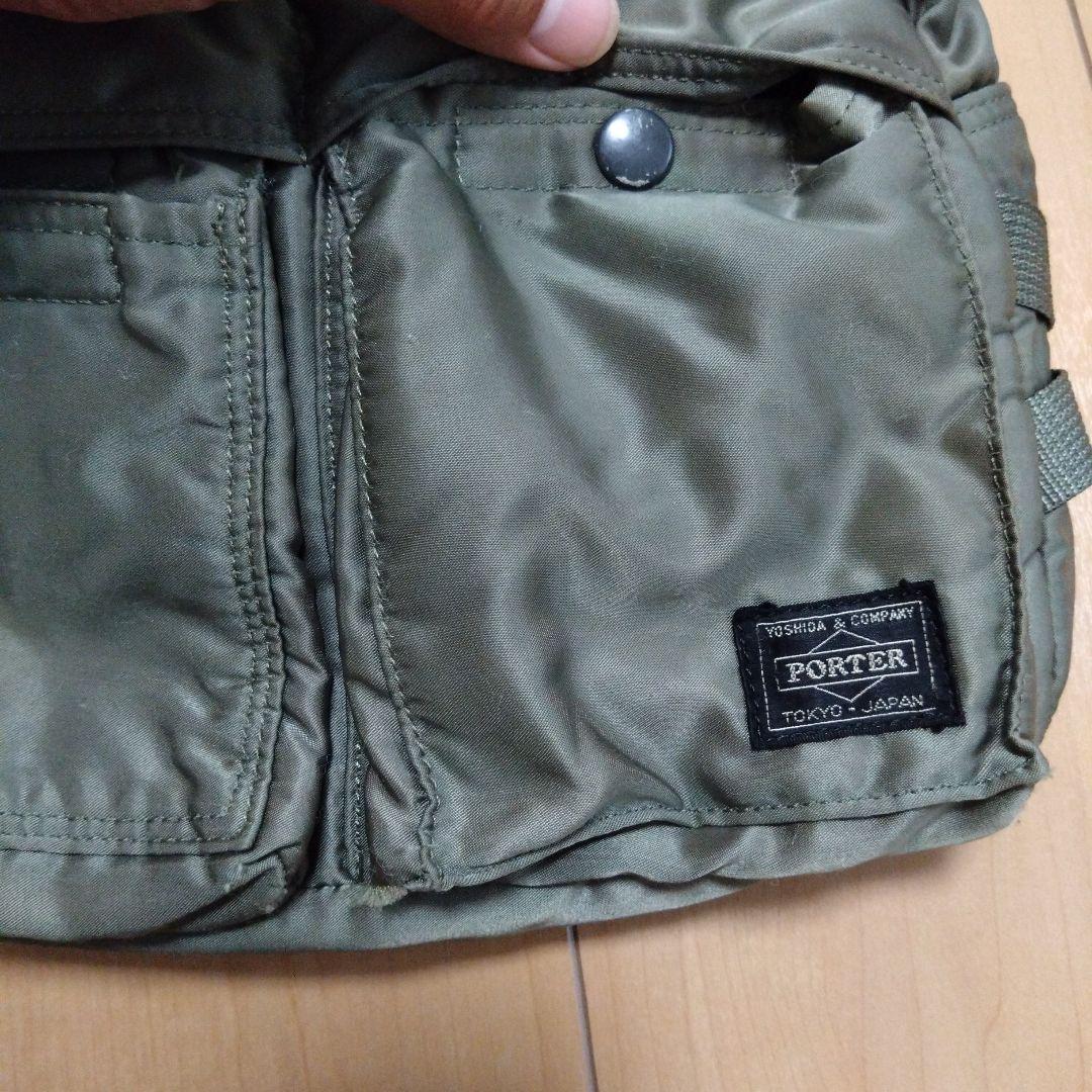 PORTER ボディバッグ ブラック＆オリーブ