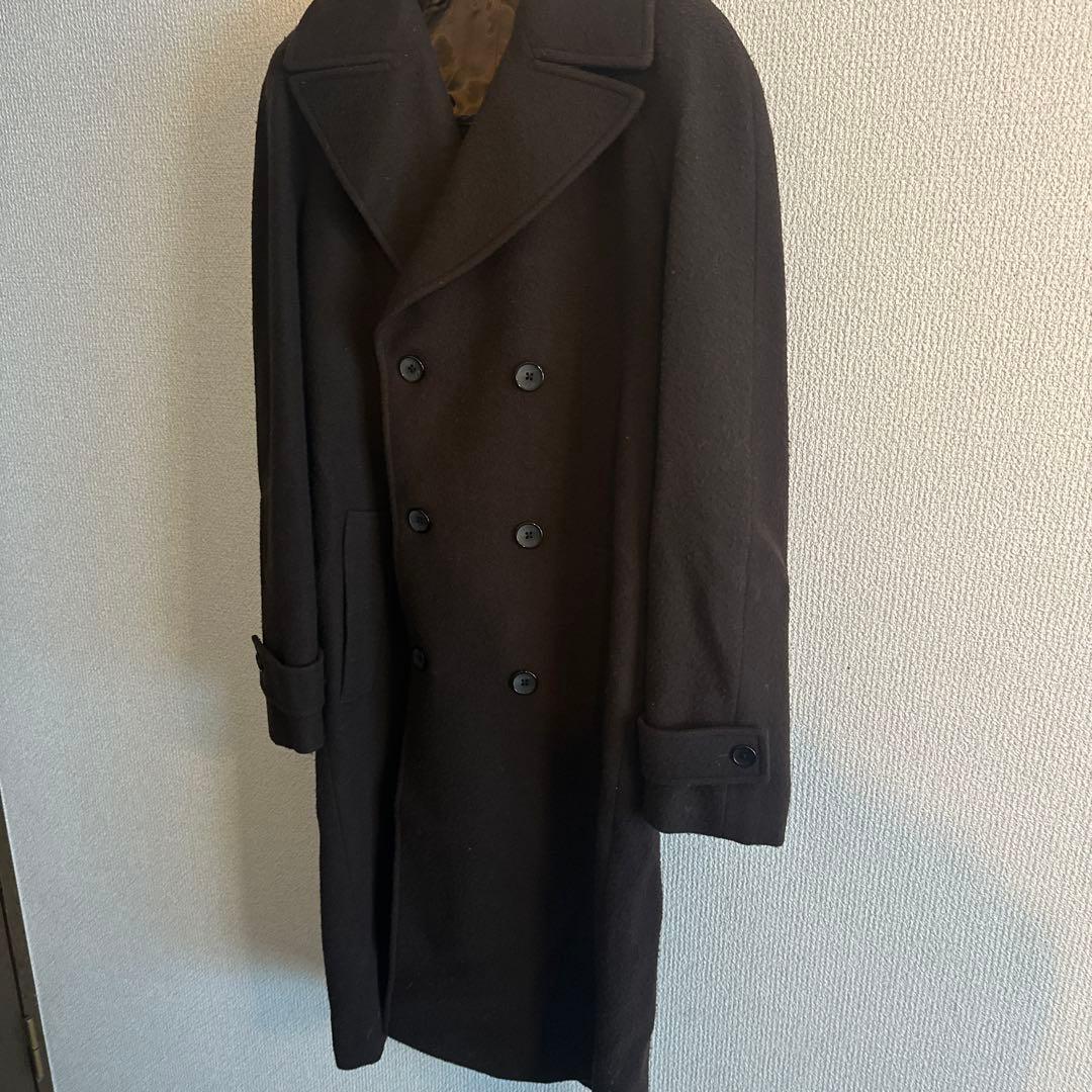 Belvest ダークブラウン ダブルブレスト カセンティーノコート