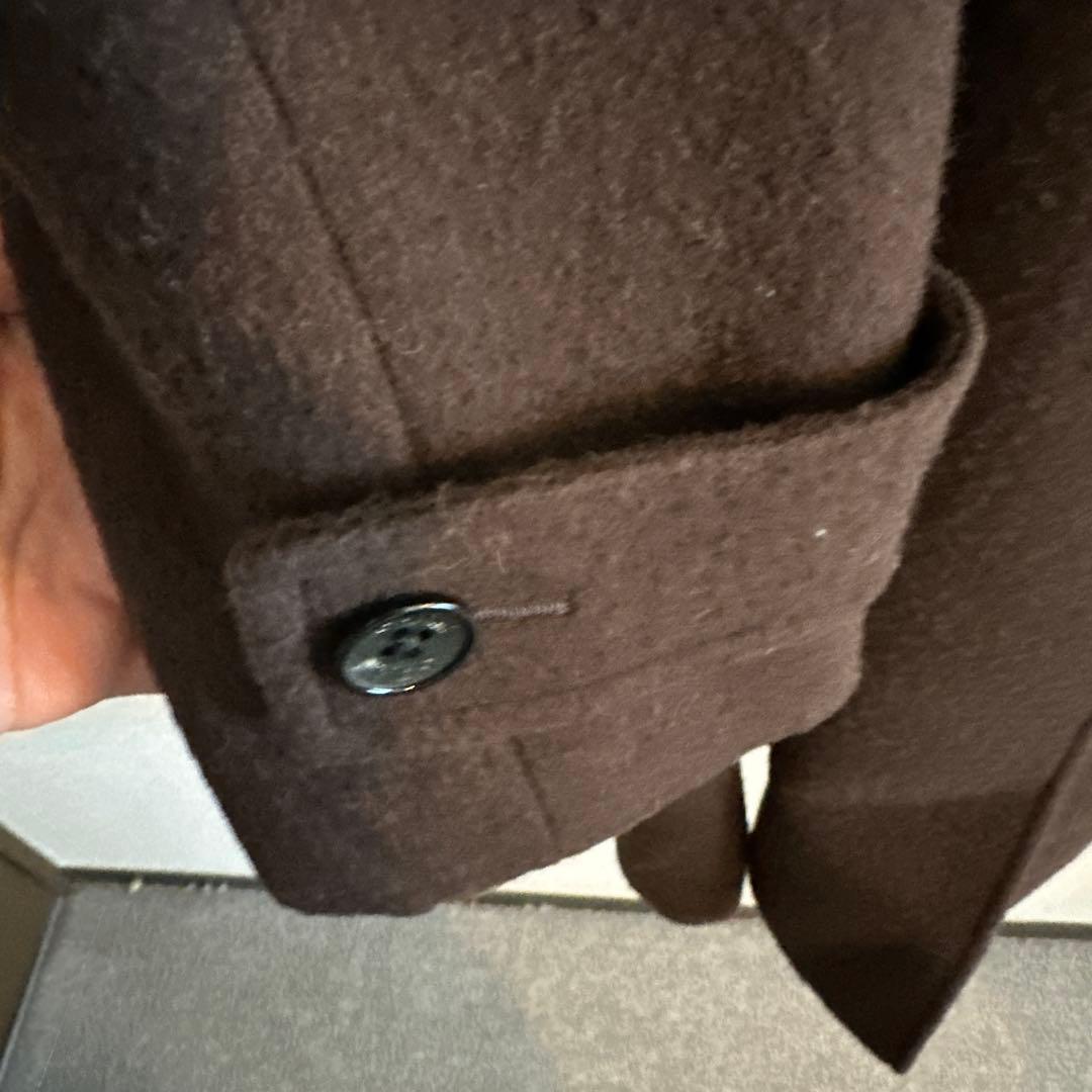 Belvest ダークブラウン ダブルブレスト カセンティーノコート