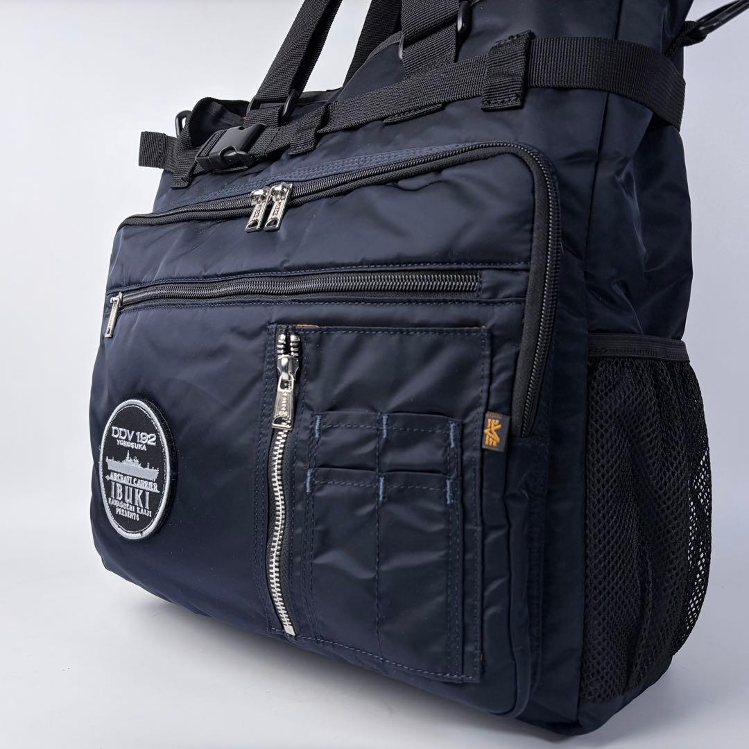 【極美品】アルファインダストリーズ空母いぶきワッペントートバック2way限定