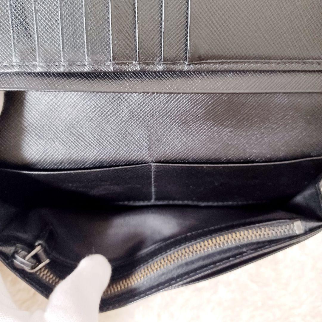 ✨美品✨　プラダ　PRADA　サフィアーノ　長財布　レザー　ブラック