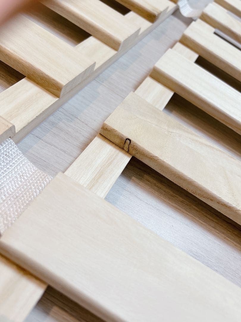 タンスのゲン 木製 四つ折り すのこ クイーンサイズ