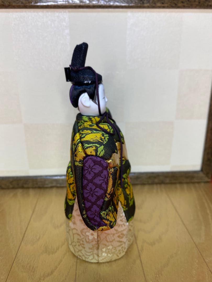 雛人形　木村一秀作　江戸木目込人形親王平飾り・間口約４０×奥行約２０×高約２６㎝