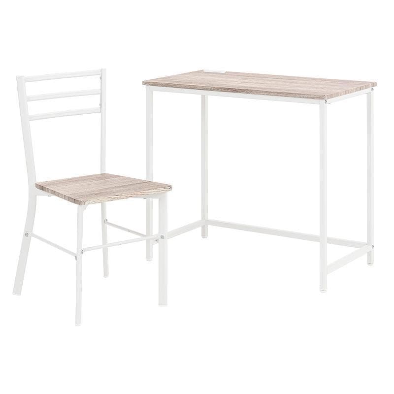 デスクとチェアの2点セット ホワイト [8049]