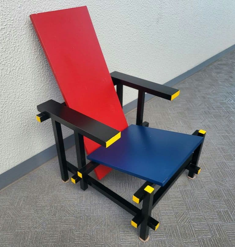 リートフェルト　レッドアンドブルーチェア　RED&BLUE　リプロダクト