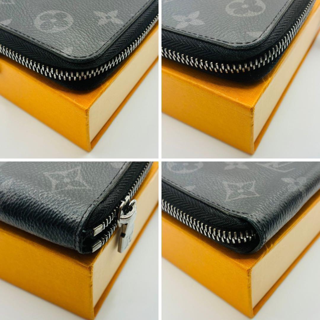 【新型】ルイヴィトン ジッピーウォレット　モノグラム　エクリプス　メンズ　財布
