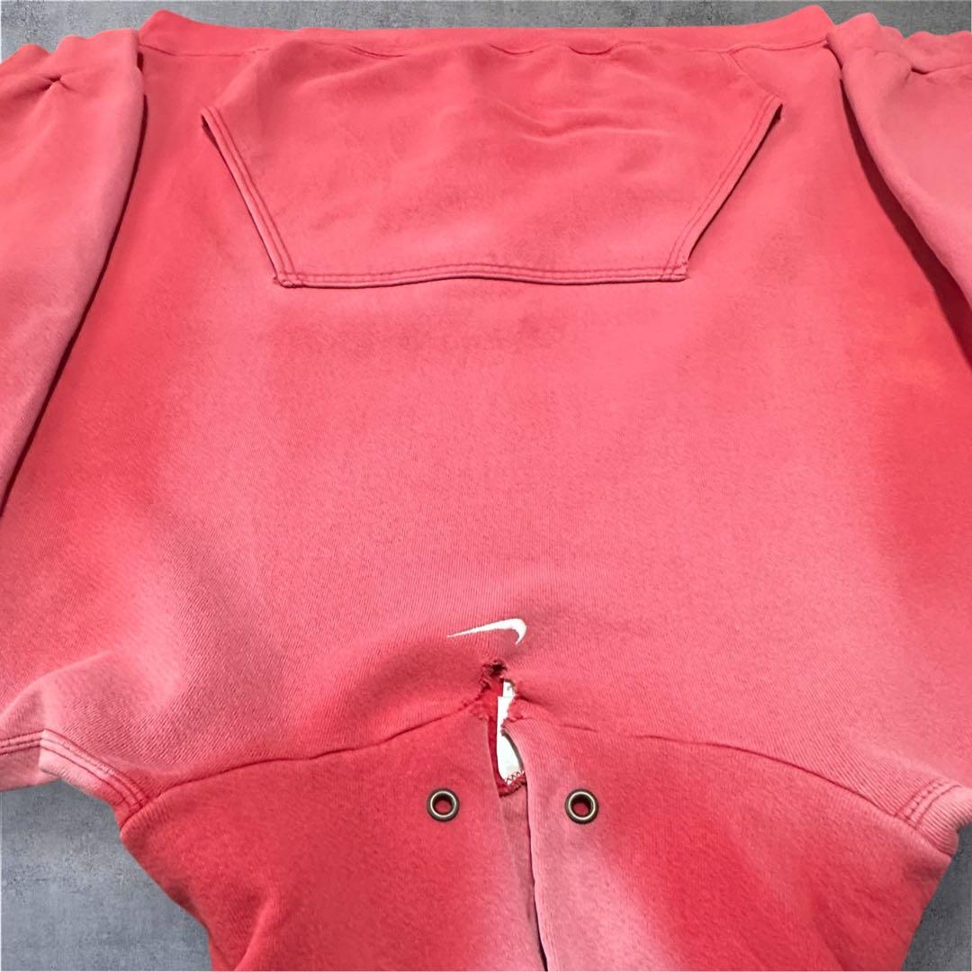 90s USA製 OLD NIKE センタースウォッシュ フェード パーカー