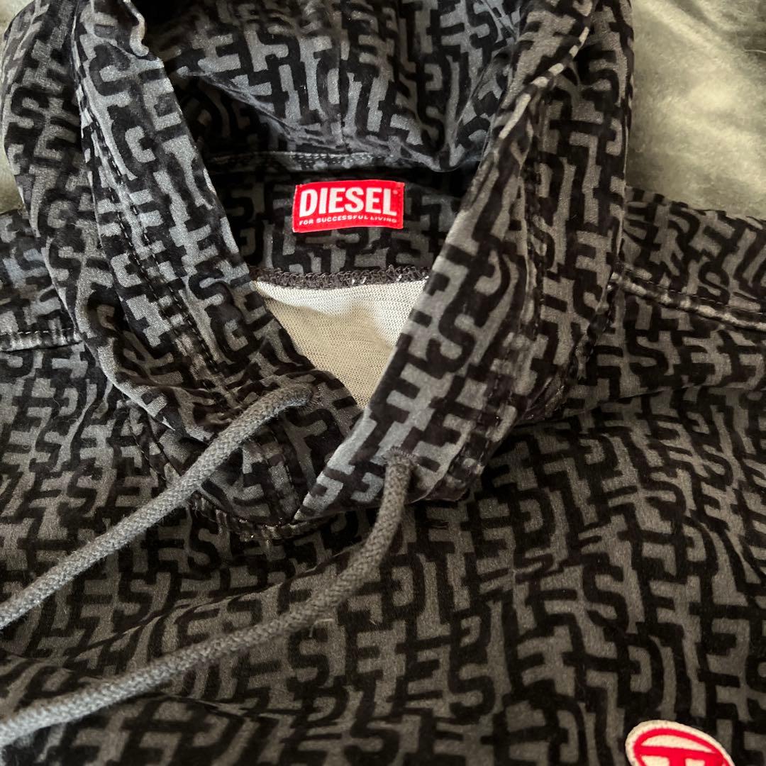 DIESEL D-UM-RIB-NE 2023AW パーカー　モノグラム