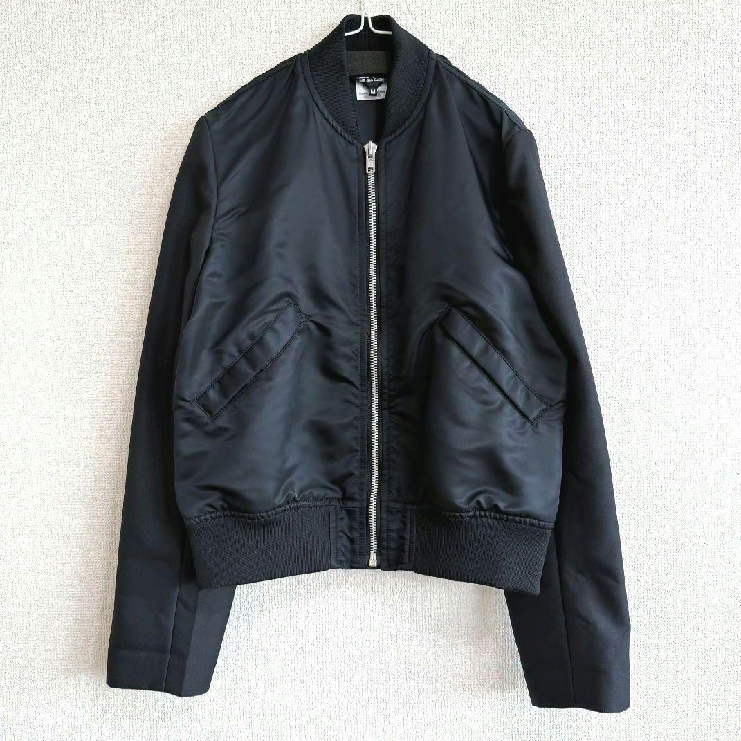 【極美品】ブラックコムデギャルソン MA-1 ドッキング ジャケット M 黒
