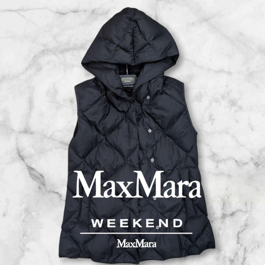 MaxMara Weekend IT40 ブラックダウンベスト