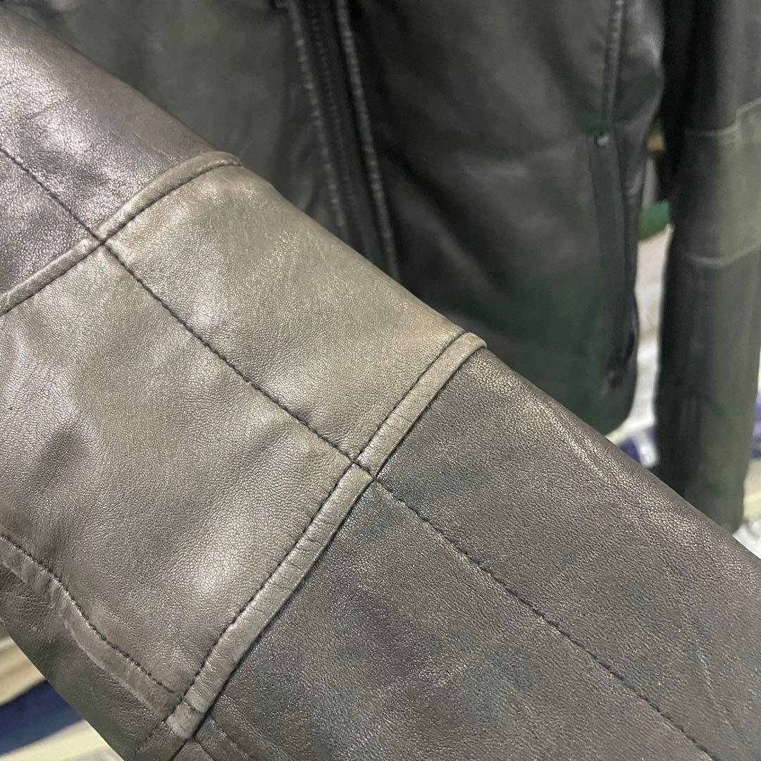 00s バッファローボブズ 羊革 シングルライダースジャケット ファントム