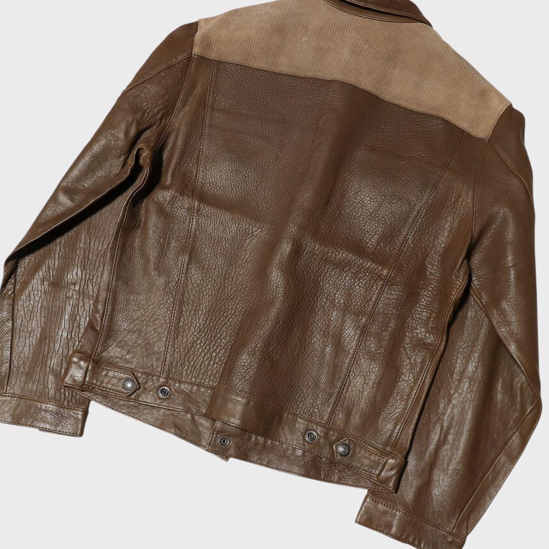 初期★WAREHOUSE★50s 3rd レザージャケット★トラッカージャケット