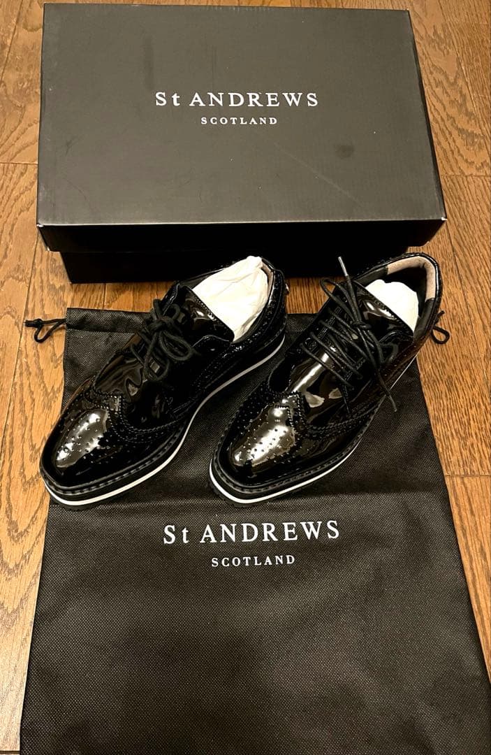 【新品同様】ST ANDREWS ゴルフシューズ SS 23.0cm 厚底