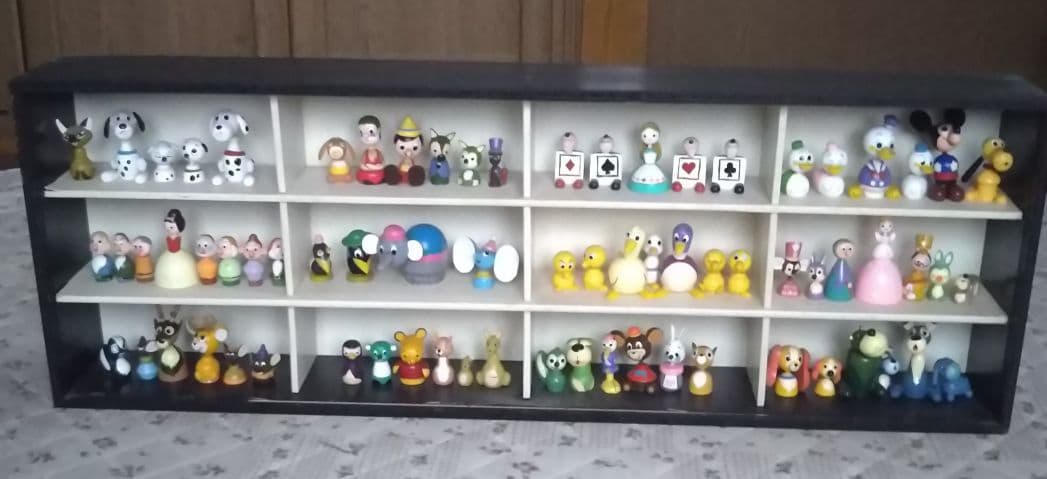 ディズニー こけし 木製人形