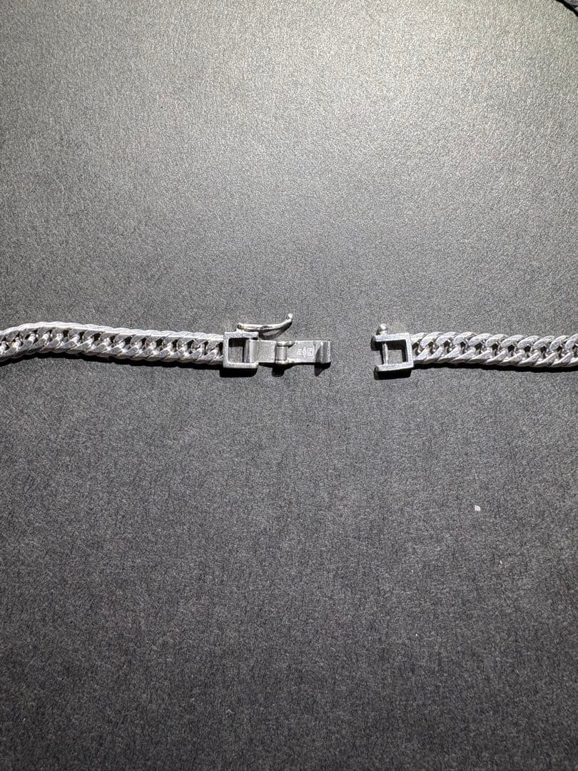 プラチナpt 喜平８５０ネックレス6面カットダブル約50g/54cm 田中貴金属