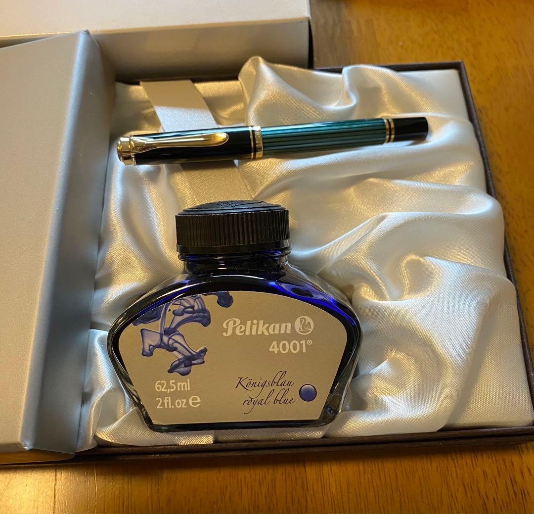 【希少　廃番】 Pelikan（ペリカン）万年筆 スーベレーン M300 緑縞