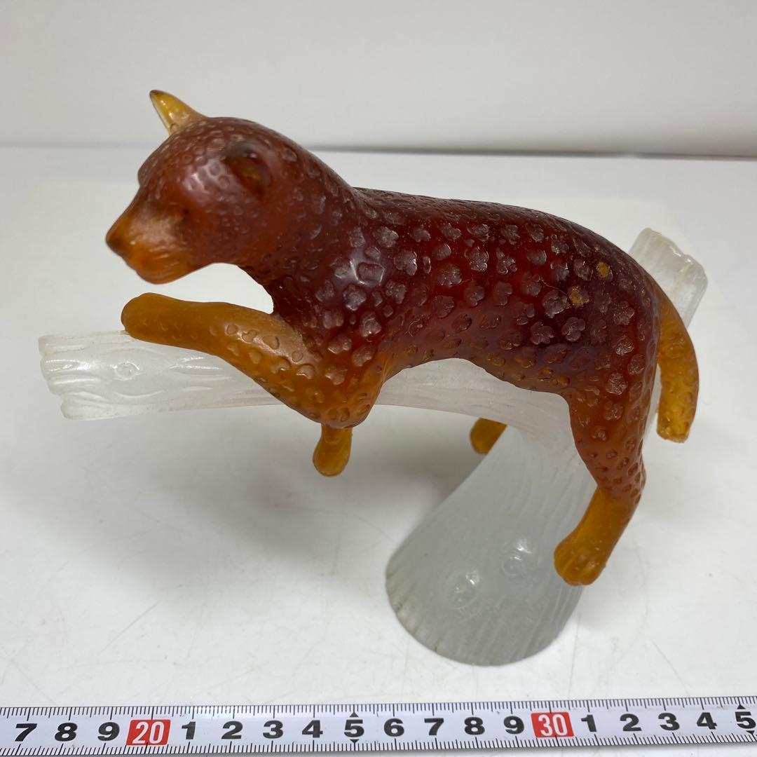 ドームフランス　チーターオブジェ　15㎝　東里7-1210④