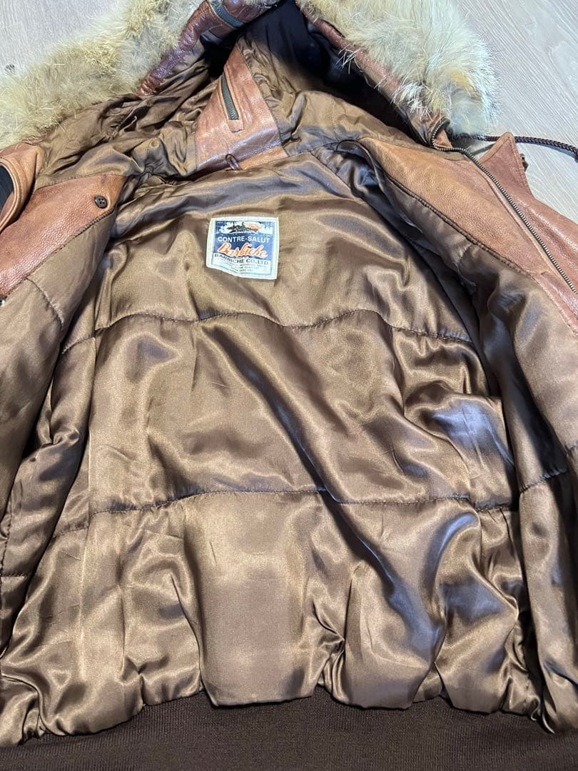【希少・日本製】Barbiche 本革 フライトジャケット 80sヴィンテージ