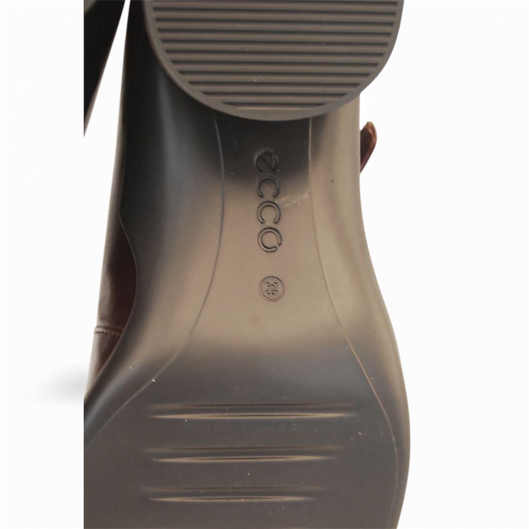 ゆ*。様 ★美品★eccoスカルプテッド LX35 パンプス ストラップ付24.
