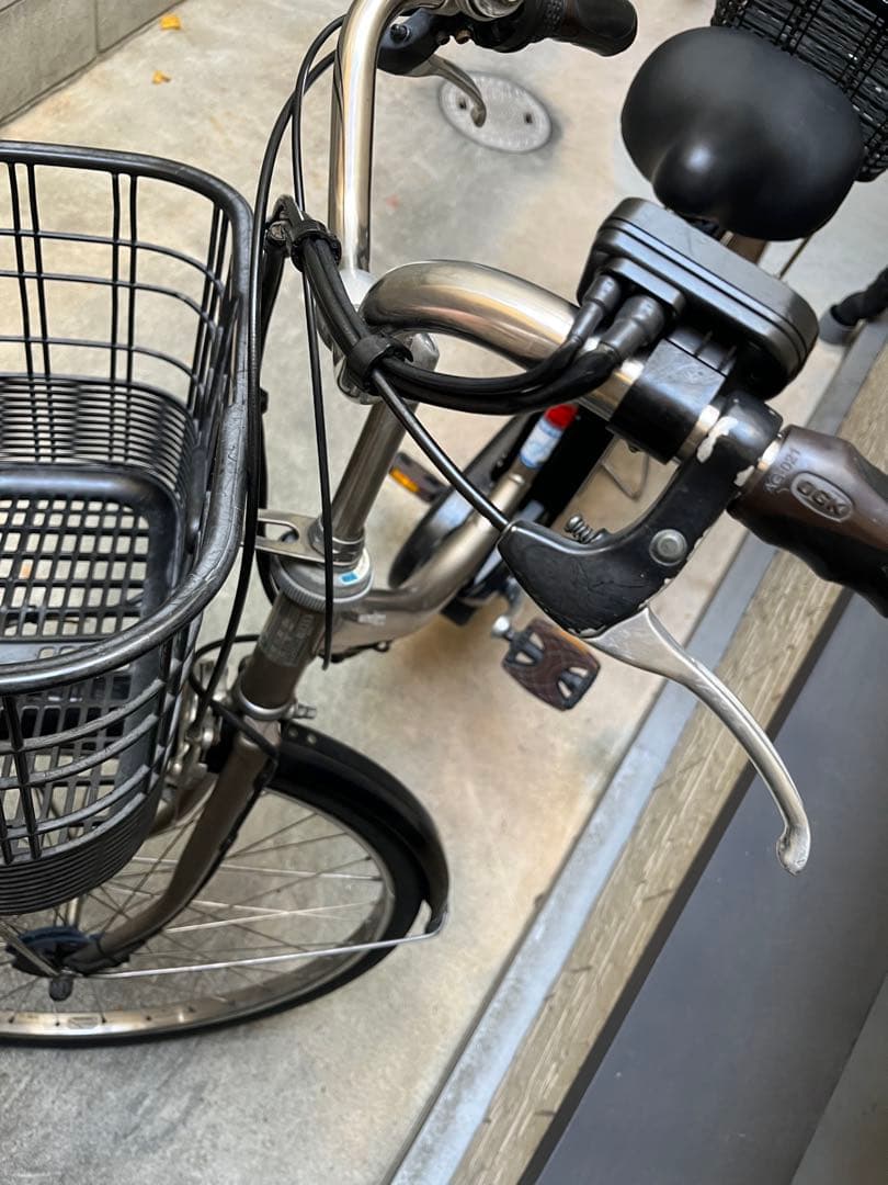 電動アシスト自転車 シティタイプ 前後バスケット付き