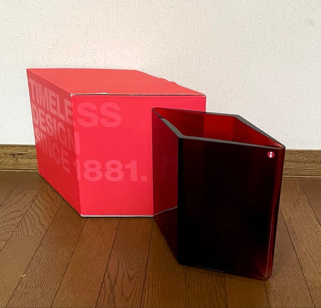 廃盤　未使用　イッタラ　ルーツ　ベース　クランベリー　(大) 205×180mm